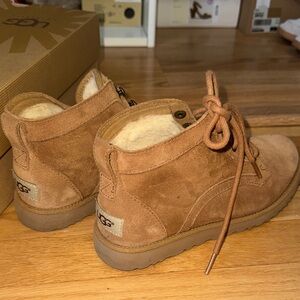 UGG Chestnut Suede Ankle Booties